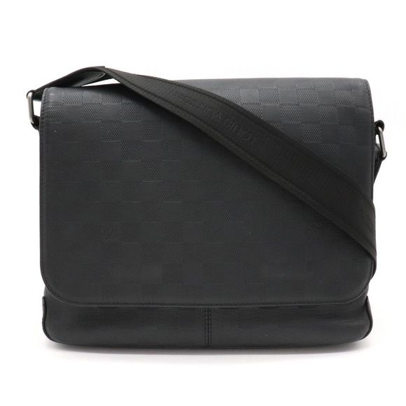 Louis Vuitton District PM Shoulder Bag Damier Infini Onyx Black